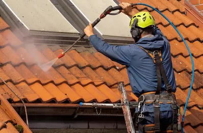 Démoussage et hydrofuge de toiture à Andelain